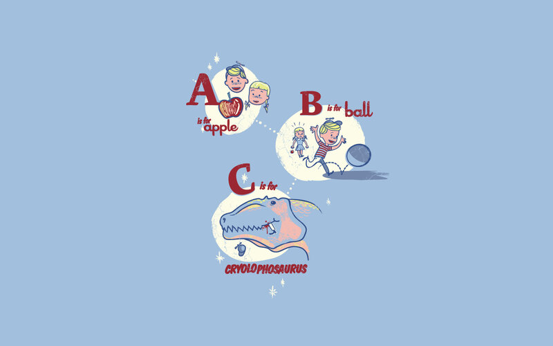 Alphabet learning with dinosaurs
