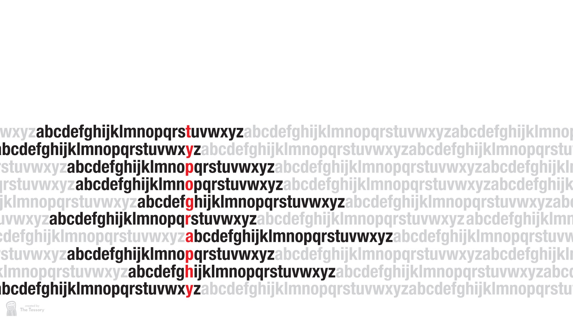 alphabet repetition pattern