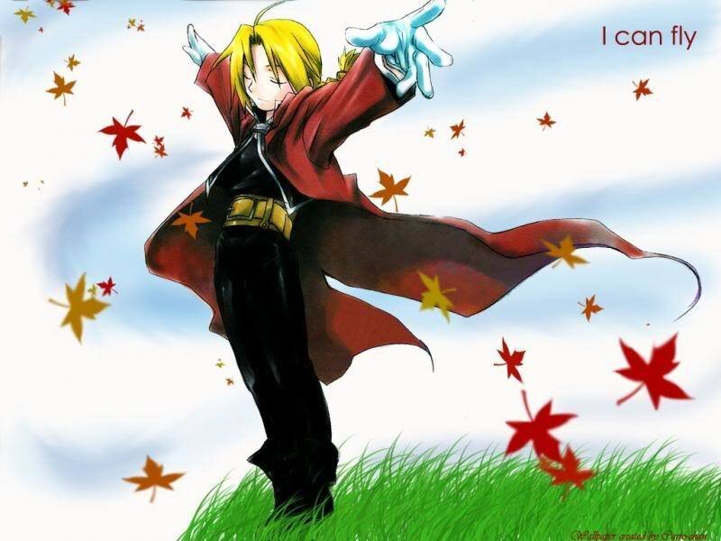 Alphonse Elric flying