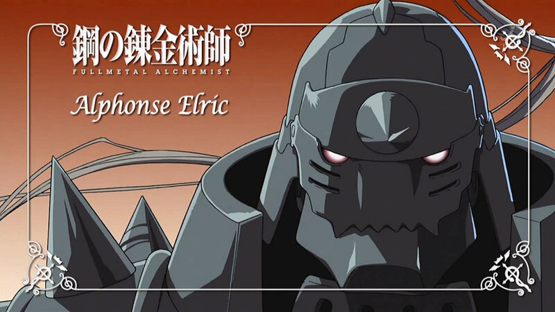 Alphonse Elric in Armor — Gray, Dramatic, Sunset, Anime