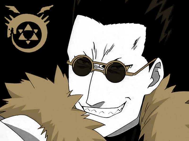 Alphonse Elric with Fullmetal Alchemist symbol