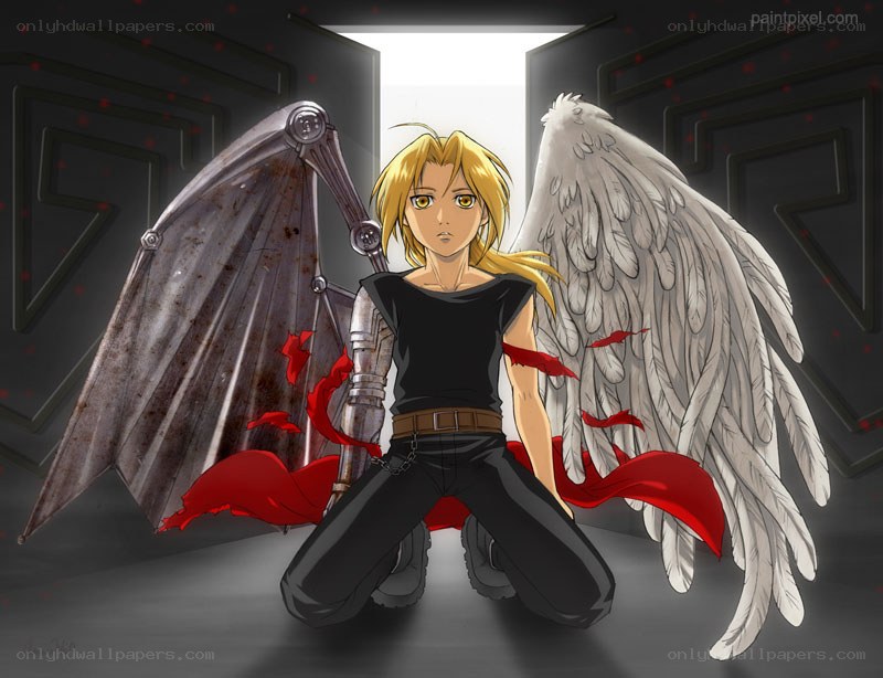 Alphonse Elric with wings