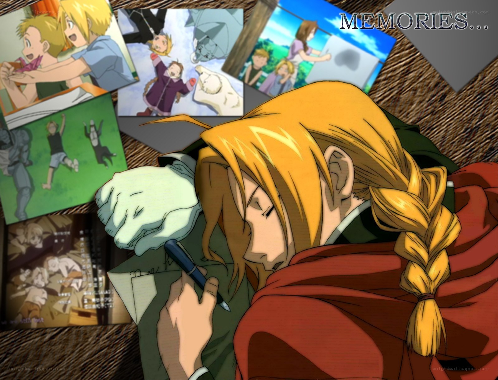 Alphonse Elric writing memories