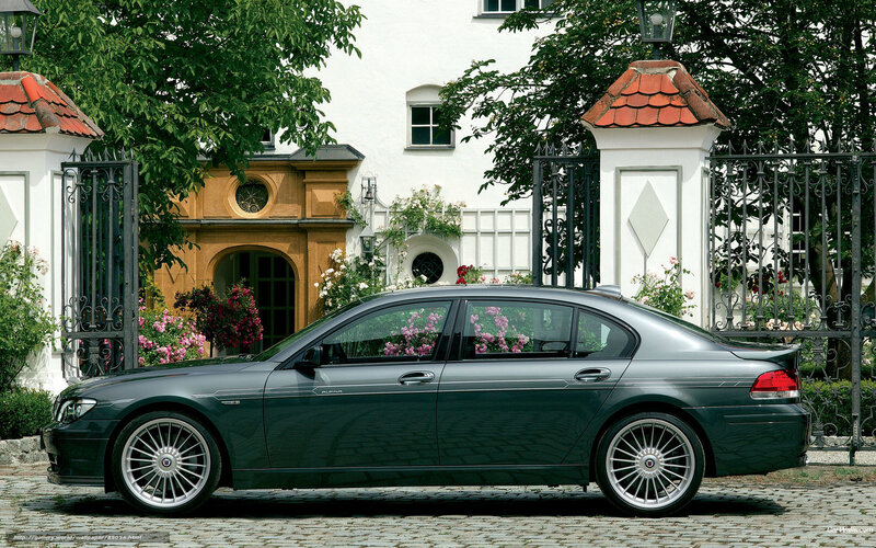 Alpina B7 parked in front of a house