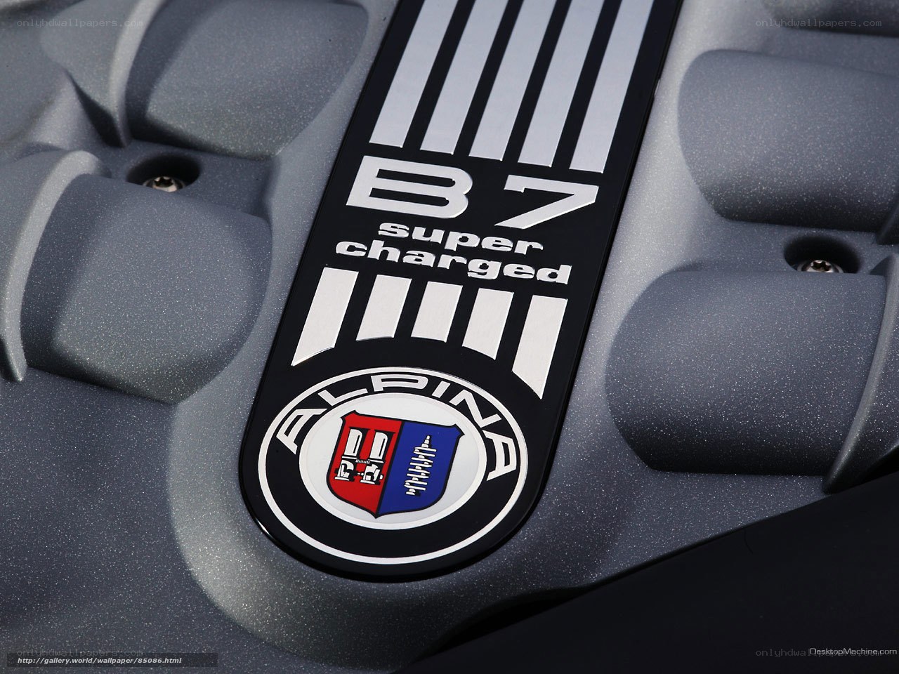 Alpina B7 supercharged engine