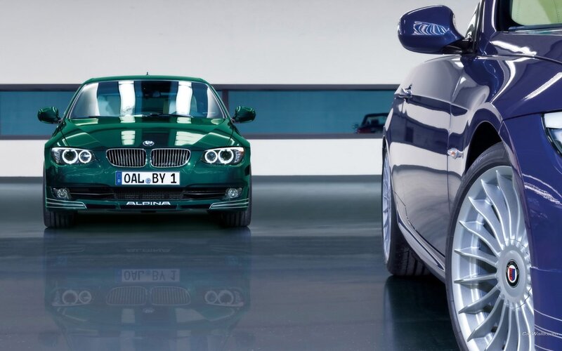 Alpina BMW cars in showroom