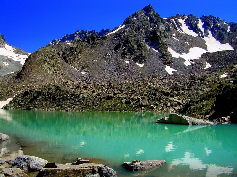 Alpine Lake and Mountain