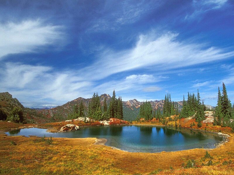 Alpine Lake in Autumn
