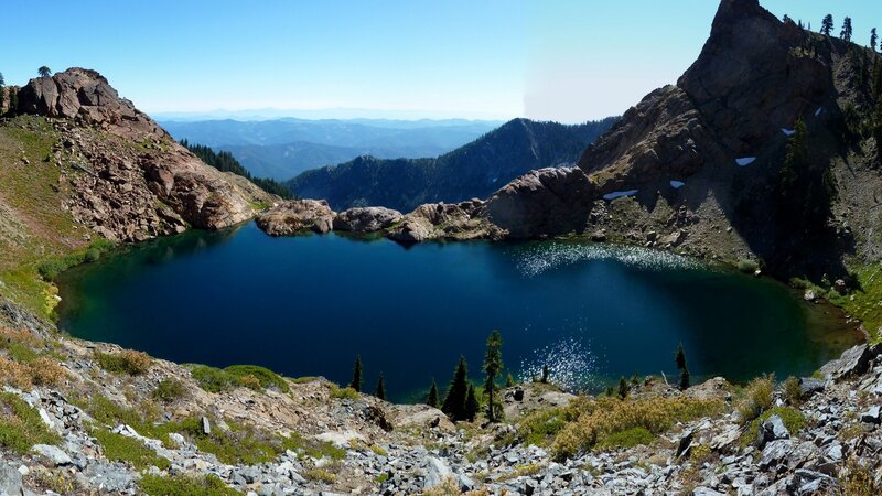 Alpine Lake in Mountain — Blue, Serene, Afternoon