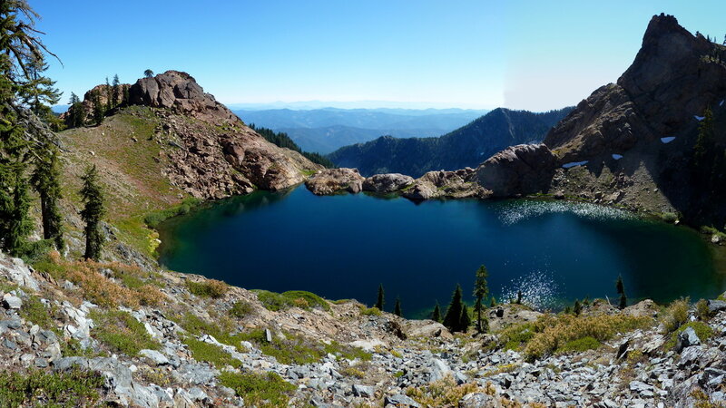 Alpine Lake in Mountains — Blue, Serene, Afternoon