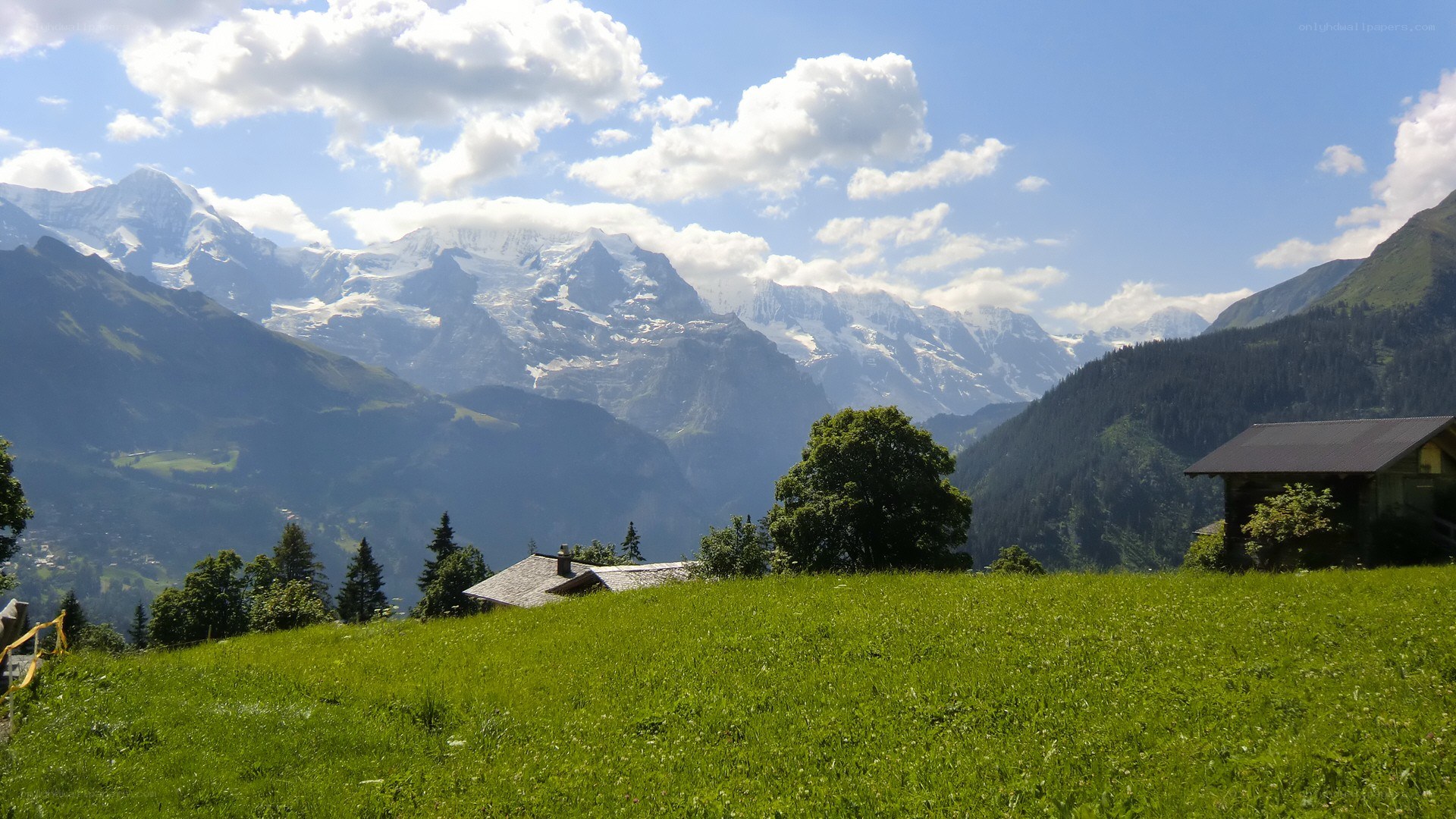 Alpine mountain landscape