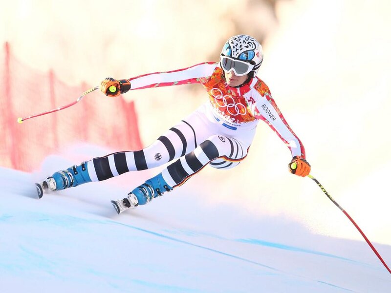 Alpine Skier in Action