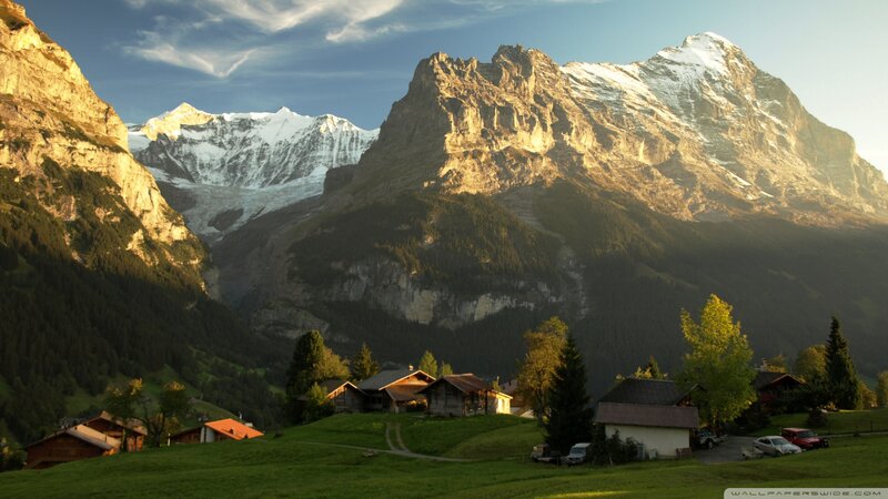 Alpine Village at Sunset