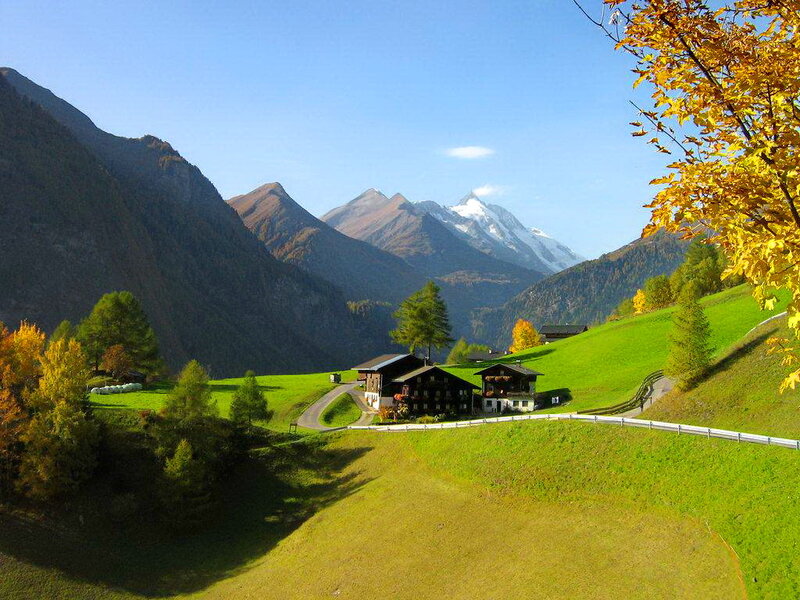 Alpine Village in Autumn