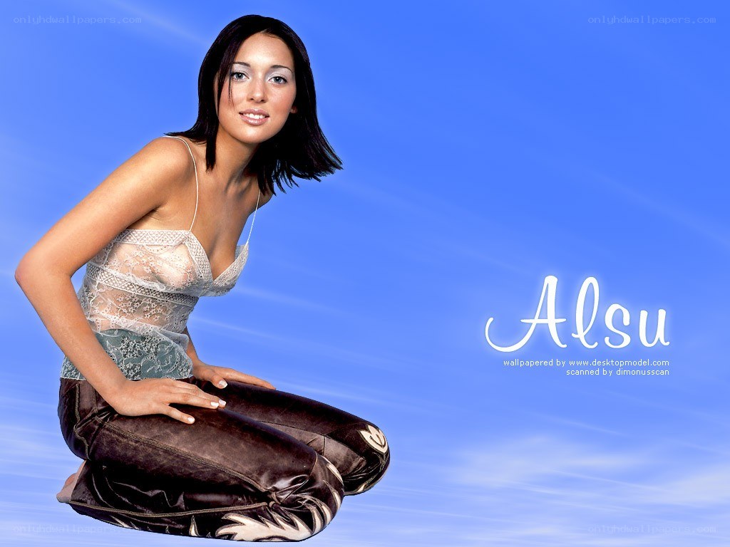 Alsou in lace top