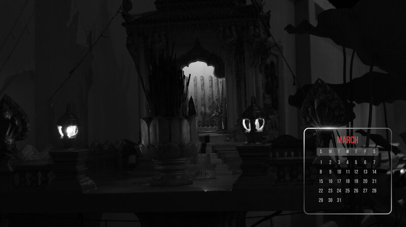 Altar with Incense and Lanterns