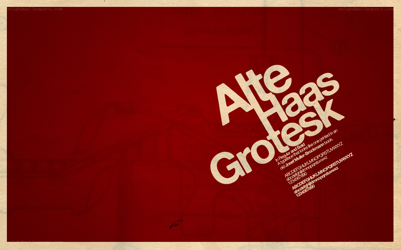 Alte Haas Grotesk font display