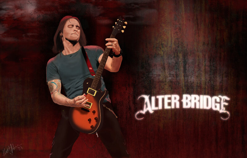 Alter Bridge guitarist illustration
