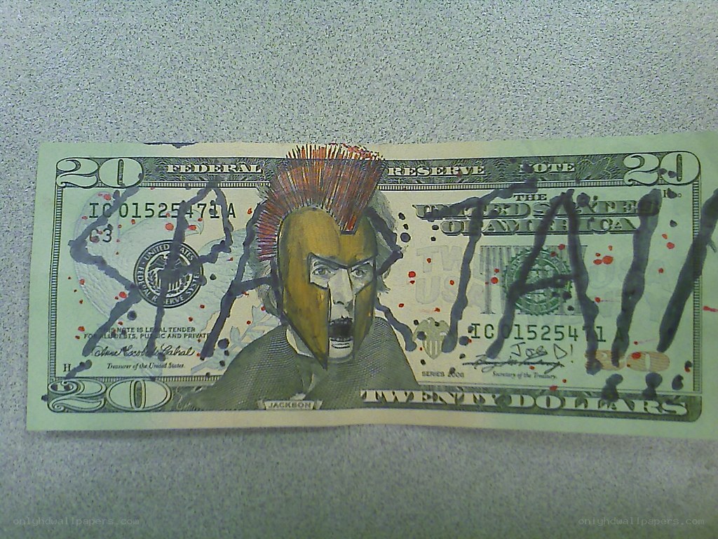 altered twenty-dollar bill