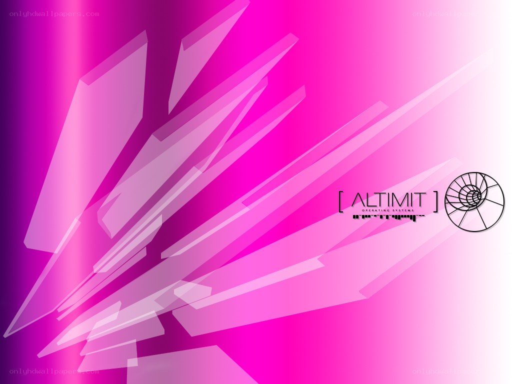 Altimit OS logo on pink background