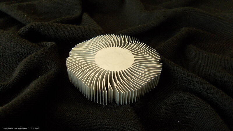 aluminum heatsink on fabric