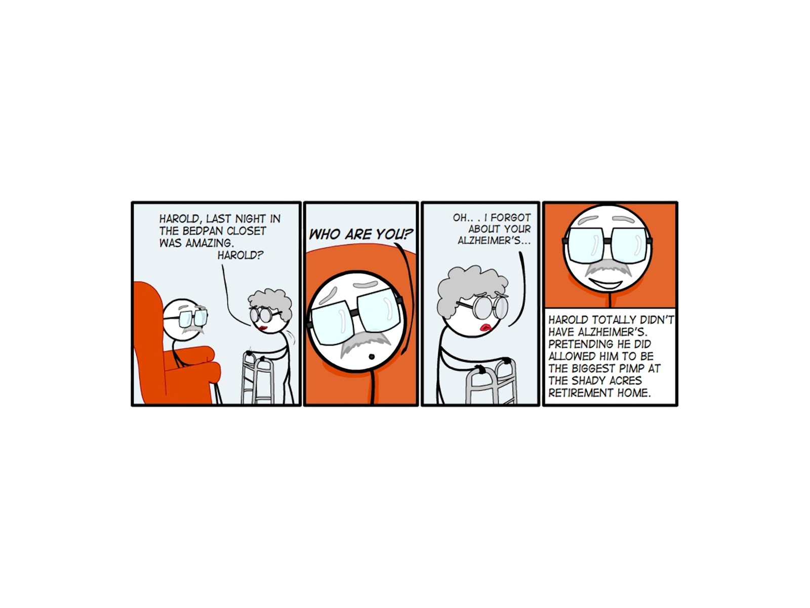 Alzheimer's prank comic