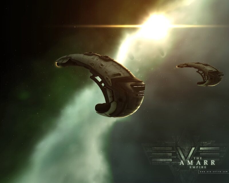 Amarrian ships in space