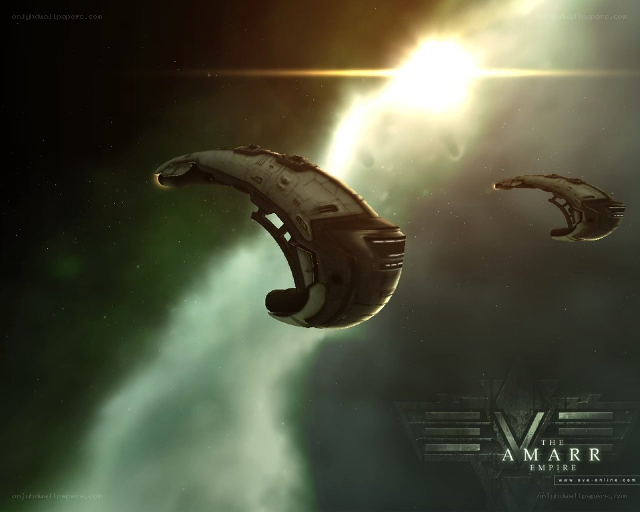 Amarrian ships in space