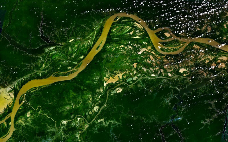 Amazon River from space