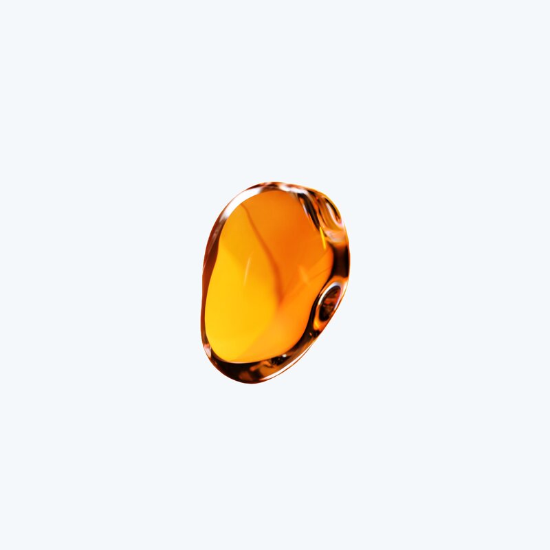 Amber-colored Liquid Drop