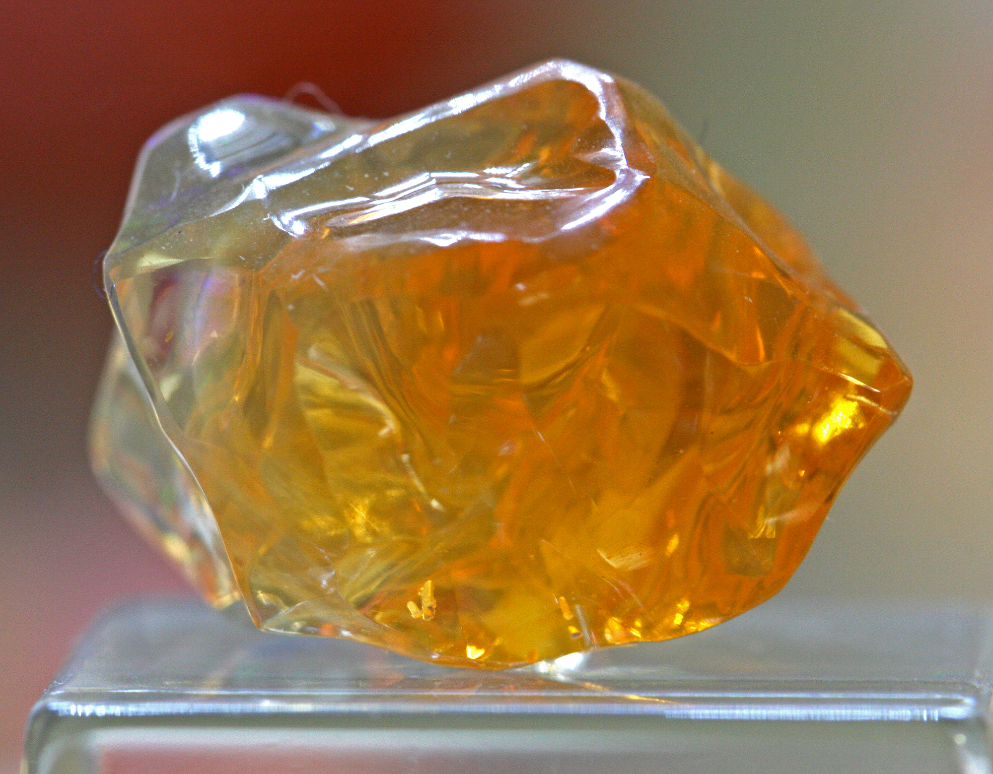 amber gemstone specimen