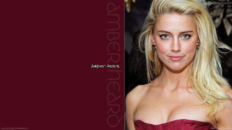 Amber Heard Portrait — Maroon