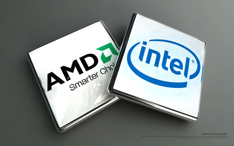 AMD and Intel processor chips