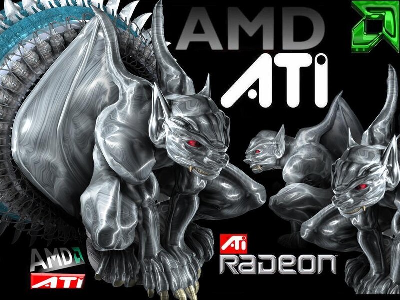 AMD ATI Radeon branding artwork
