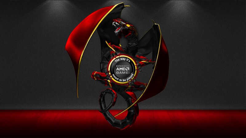 AMD Dragon Logo Art