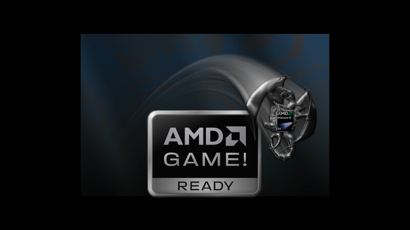 AMD Game Ready Logo — Black, Dramatic, Digital Art, Dragon, Chip