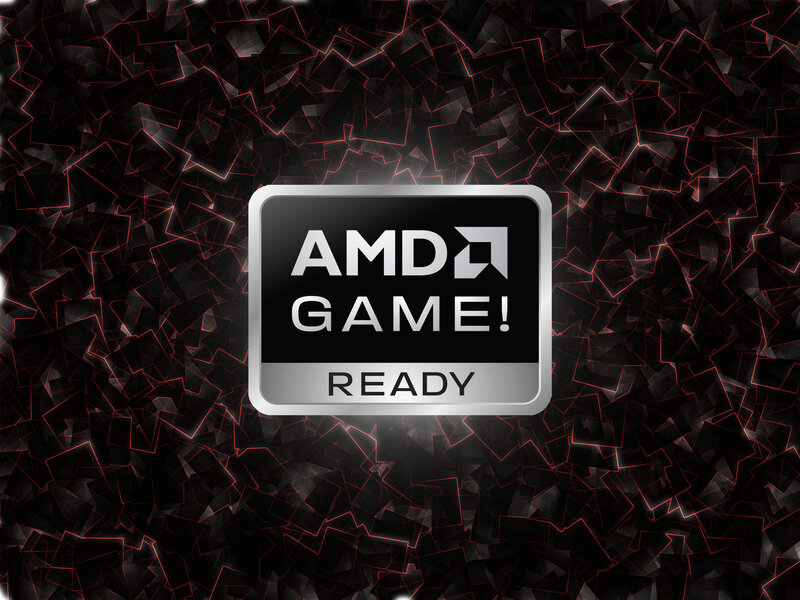 AMD Game Ready Logo — Black, Dramatic