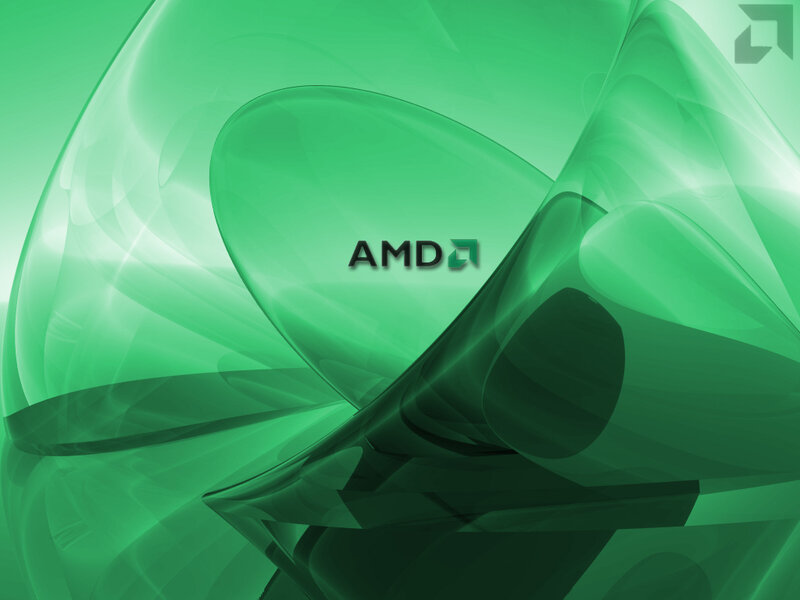 AMD green abstract background