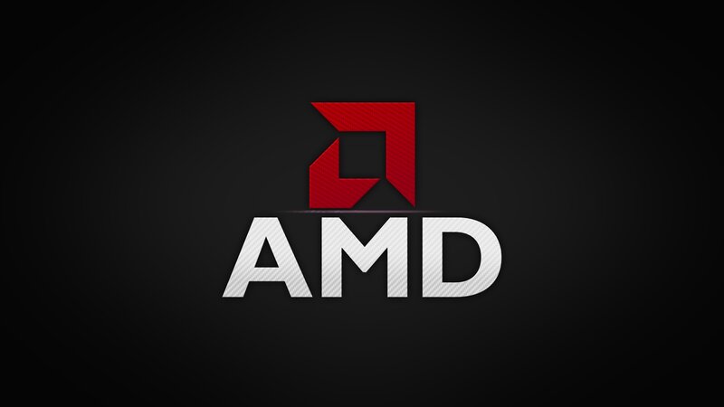 AMD Logo — Black, Minimalist
