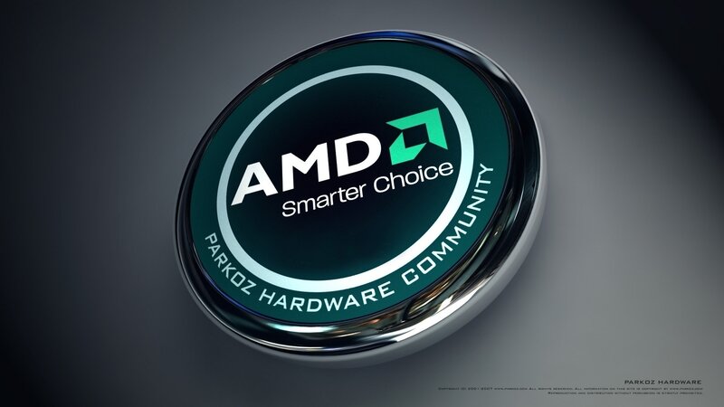 AMD Logo on a Button