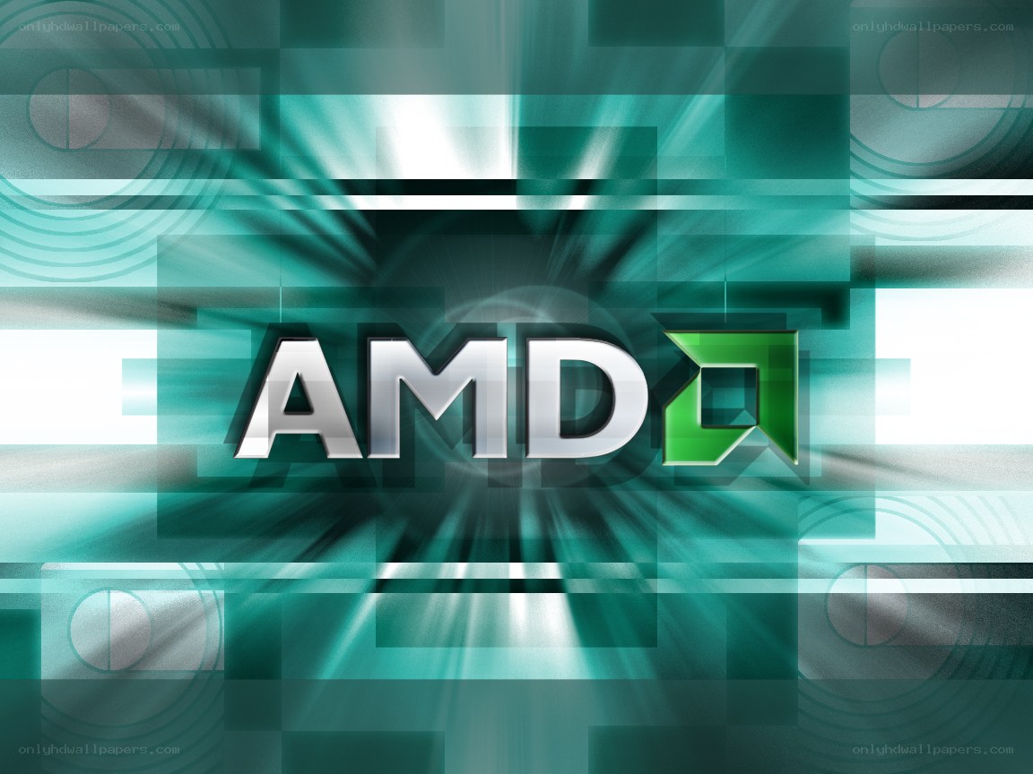 AMD logo on abstract background