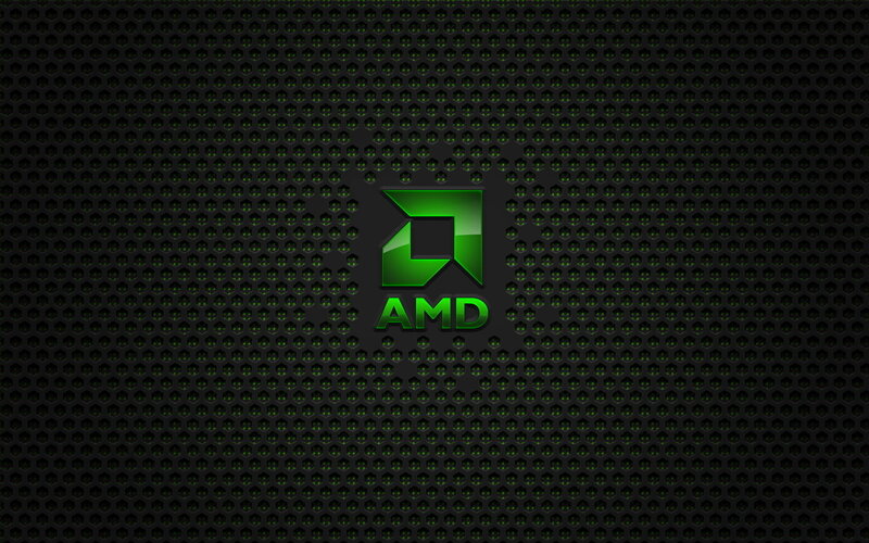 AMD logo on black mesh