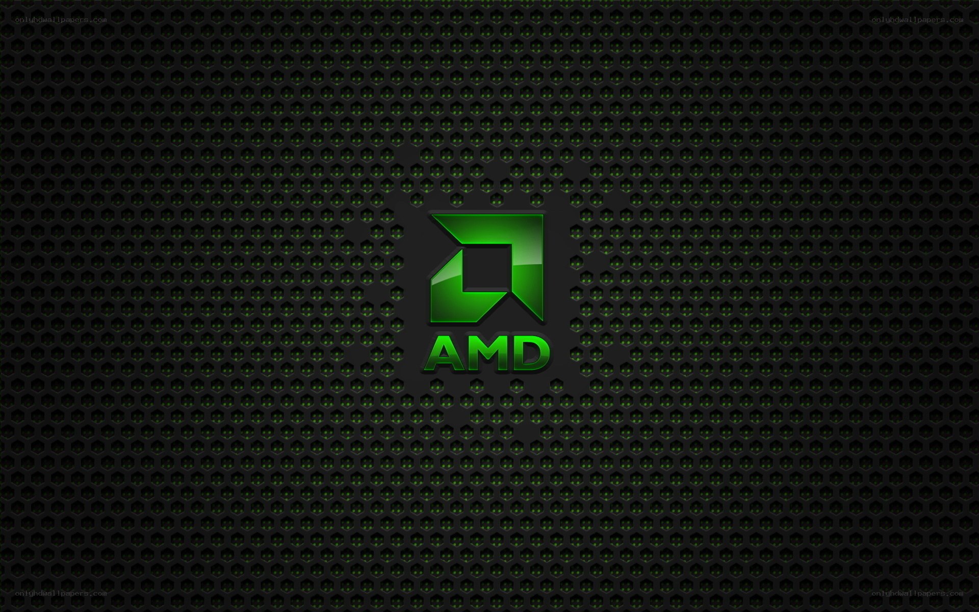 AMD logo on black mesh