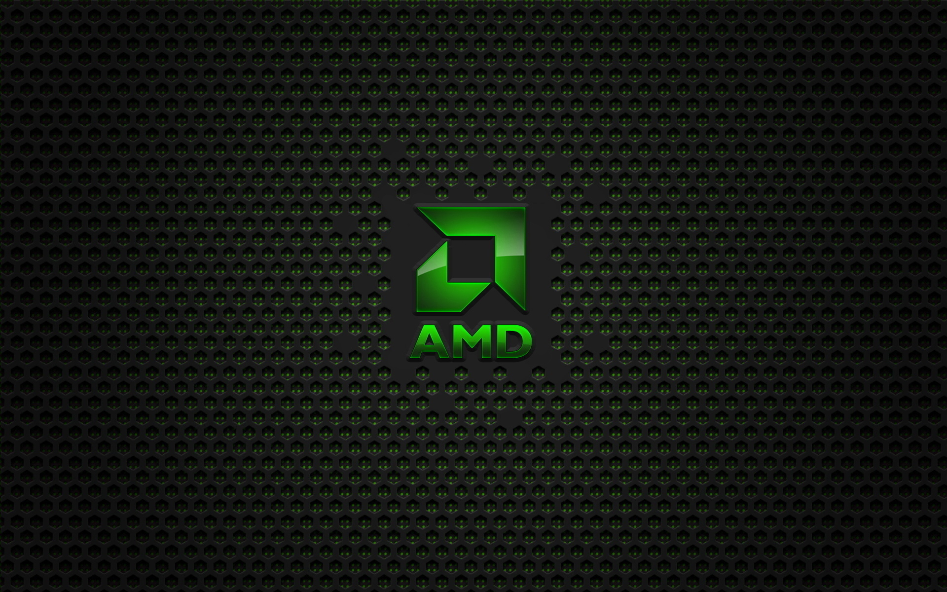 AMD logo on black mesh