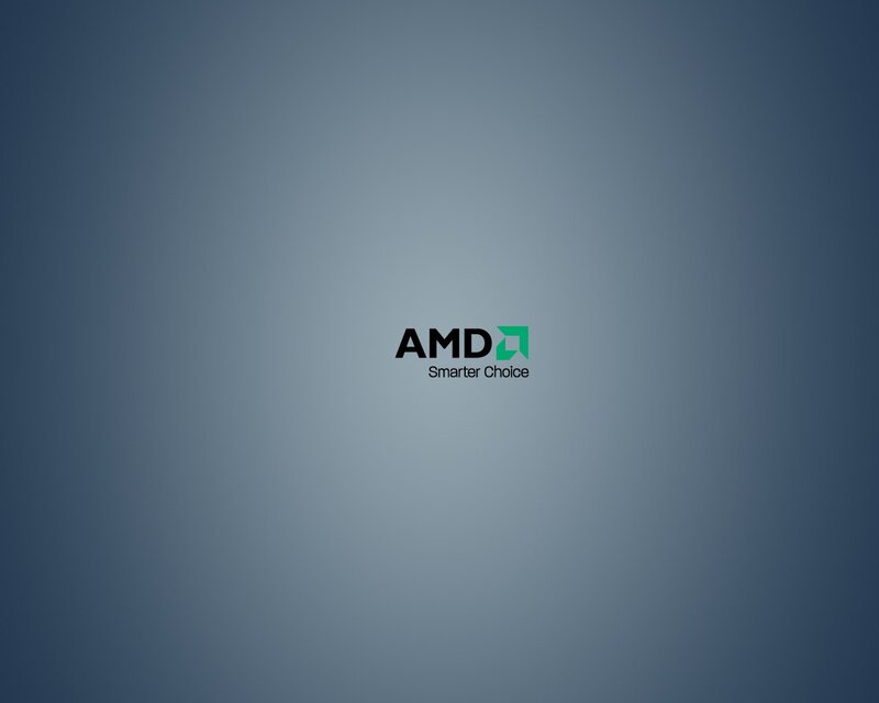 AMD Logo on Blue