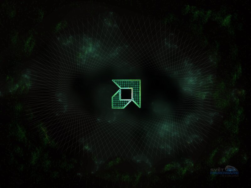 AMD Logo on Dark Background — Black