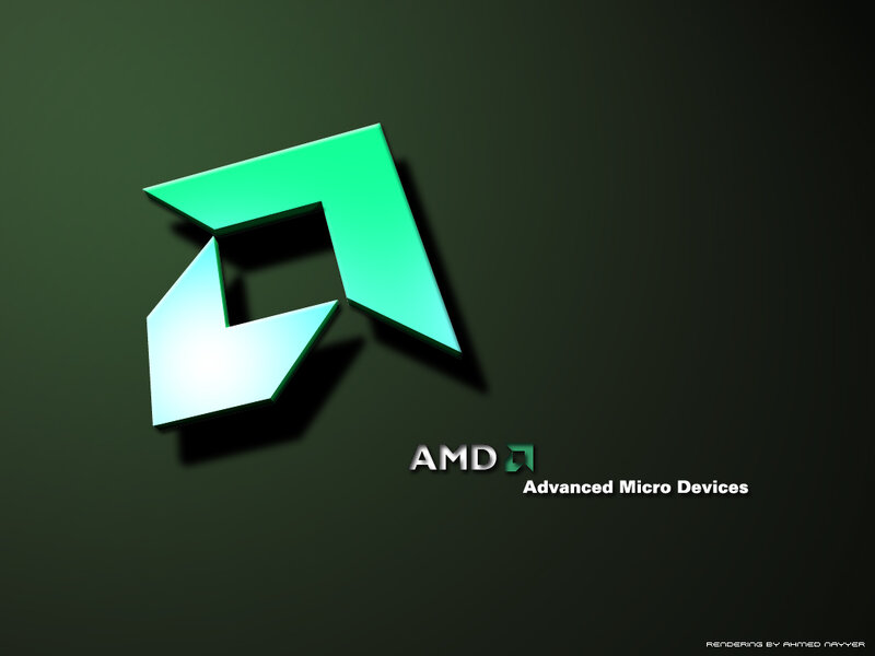 AMD logo on dark background