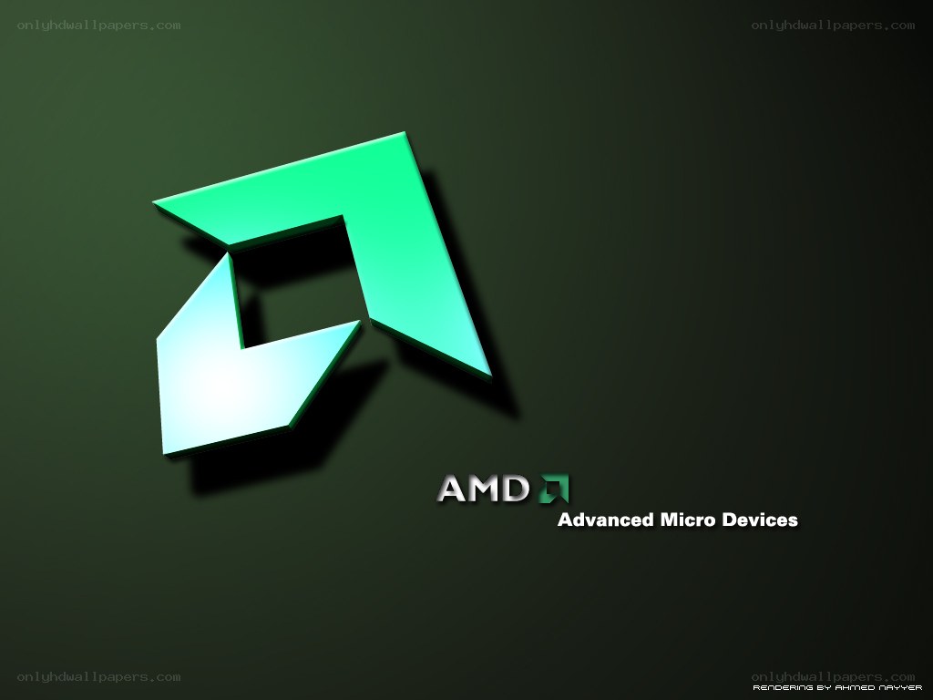 AMD logo on dark background