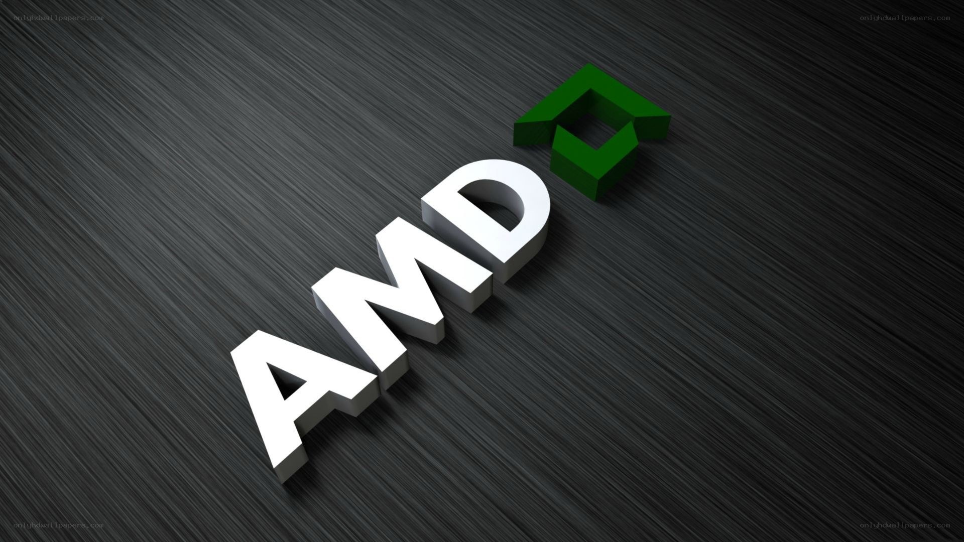 AMD logo on dark surface