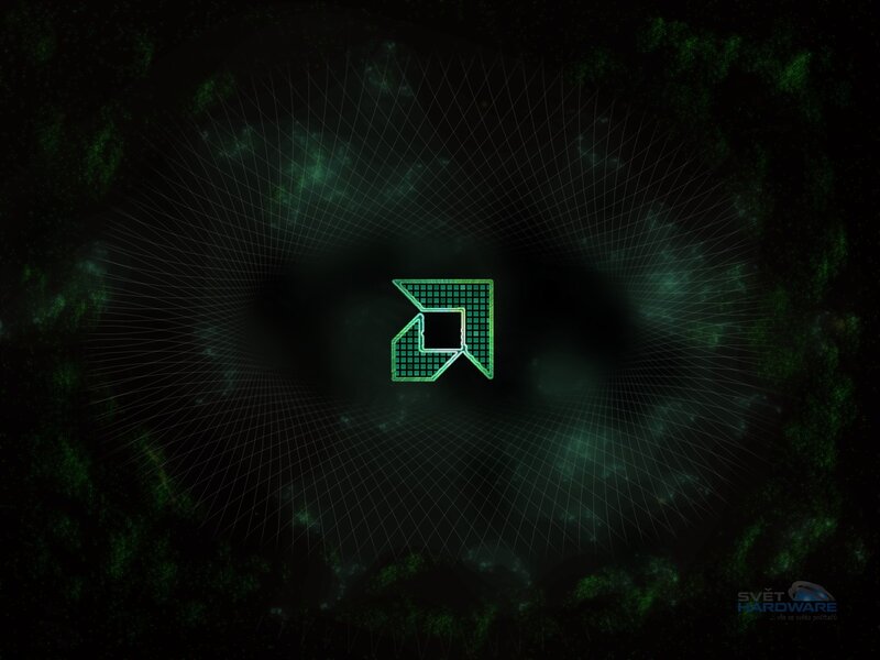 AMD logo on digital background